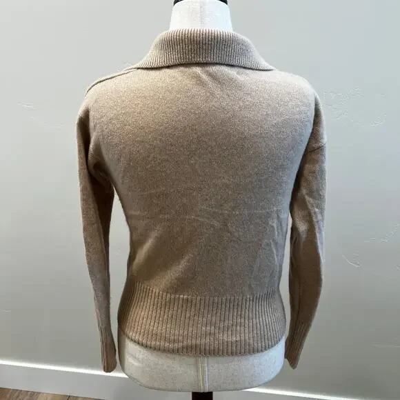 BANANA REPUBLIC Women's Luna Cashmere Sweater Size XS In Sandstorm - Picture 4 of 9